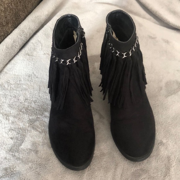 Pierre Dumas Shoes - Black fringe booties Pierre Dumas Shoes - Black fringe booties